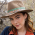 with her brim flipped down, as an alternate hat, earring vibe for both<br>shop the look > earth day and<br>shop the look > chillaxing <span class='visuallyhidden'>Text, phone 323-404-2959 for shopping assistance.</span>